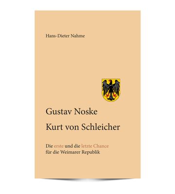 Buchtitel "Gustav Noske & Kurt von Schleicher"